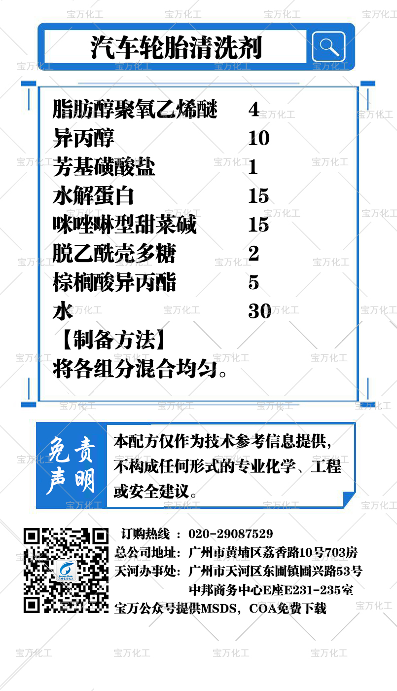 汽車(chē)輪胎清洗劑